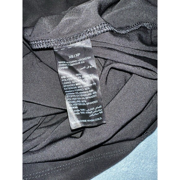 White House Black Market Dress Womens XS Black Cut Out Flounce Sleeve Shift - Picture 7 of 10